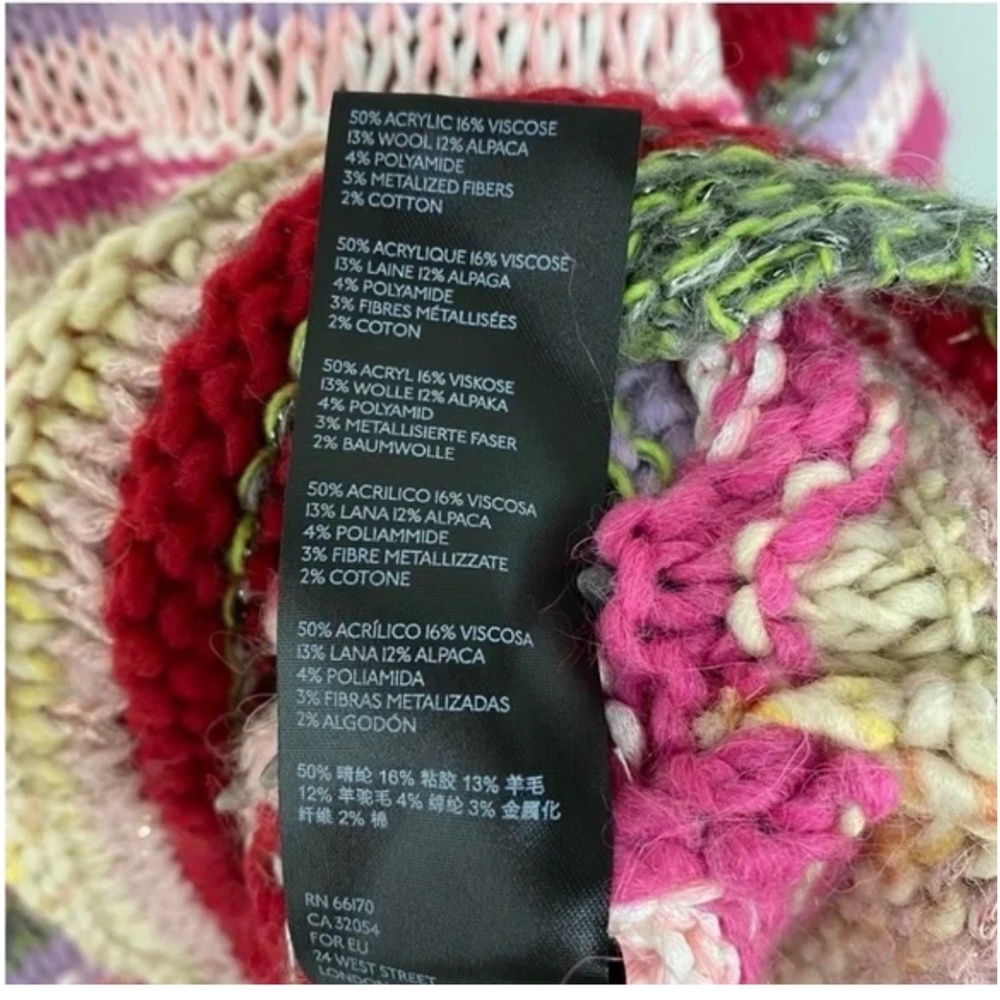 Anthropologie colourful striped knit sweater (M|L) - Picture 7 of 9